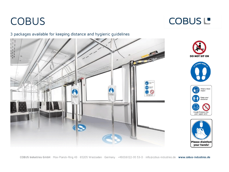 COBUS – bereit für den Betrieb unter COVID-19-Bestimmungen – Teil II